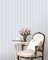 Galerie Pretty Prints Ticking Stripe White & Dark Blue Wallpaper Room