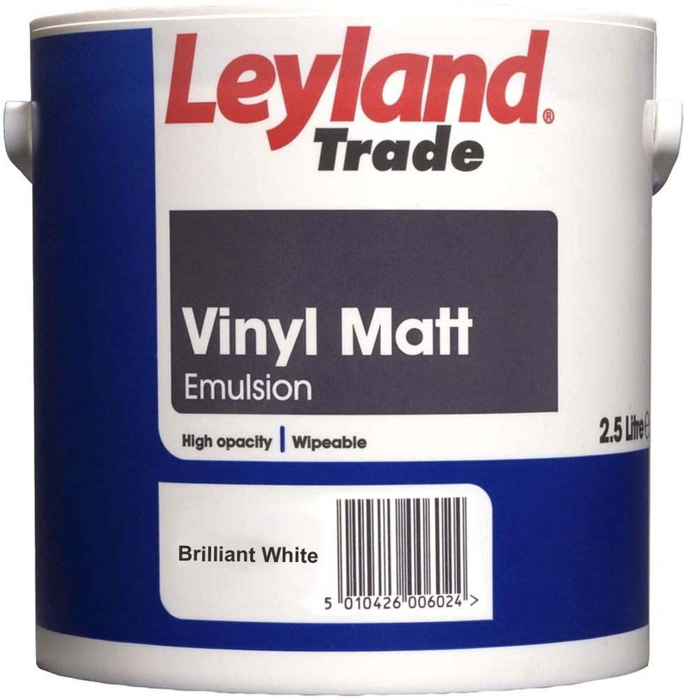 Leyland Trade Brilliant White Matt Paint Allen Braithwaite